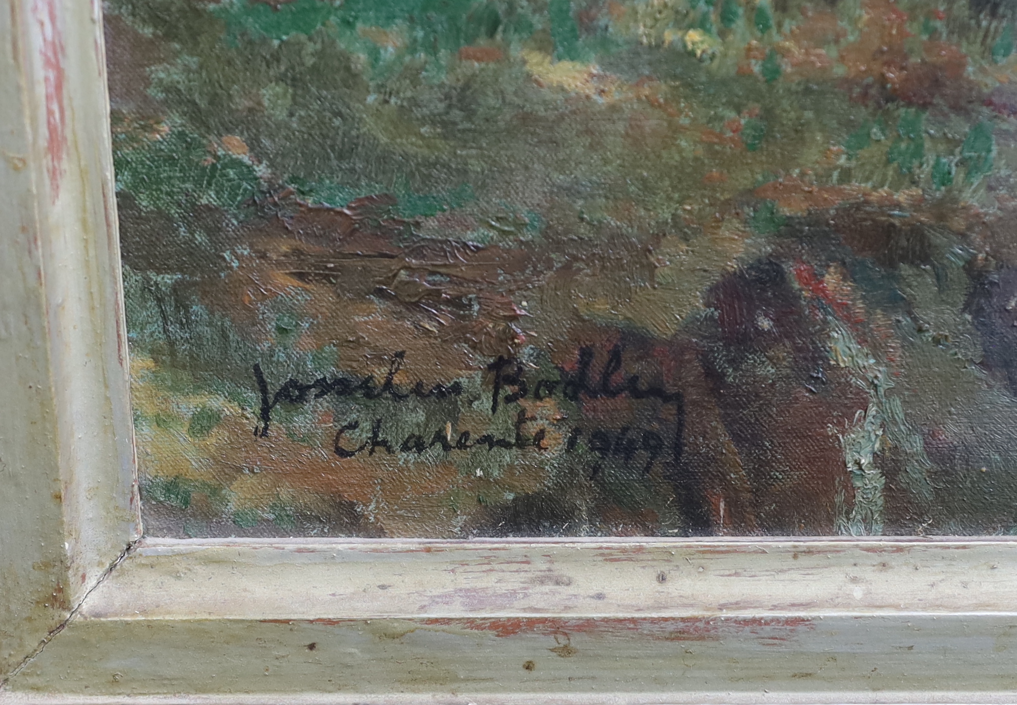 Josselin Reginald Courtenay Bodley (British 1893-1974), 'Charente 1949', oil on canvas, 90 x 120cm